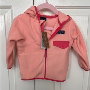 Patagonia Pink Fleece Zip-Up Hoodie